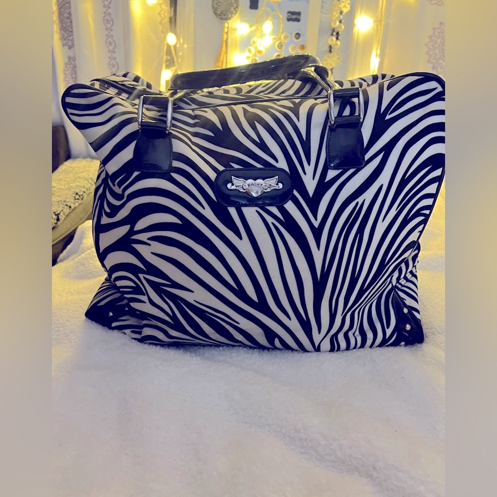 Large Kathy Van Zeeland travel bag or large tote bag
